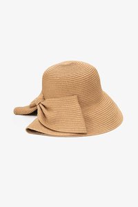 Bow Cloche Sunhat Natural