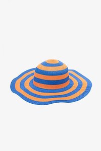 Colbalt & OJ Striped Sunhat