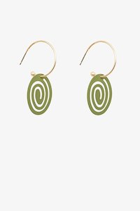 On Trend Playful - ANTLER: Ari Earring Moss