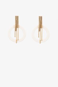 On Trend Playful - ANTLER: Aria Earring Rice & Gold