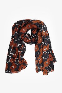 Chocolate Poppy Scarf