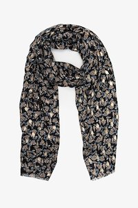 Standard Scarves - ANTLER: Protea & Gold Foil Scarf