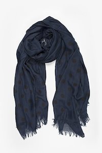 Spot Scarf Navy