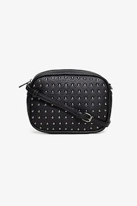 Aggie Bag Black & Gunmetal Stud