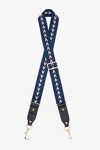 Bag Straps - ANTLER: Bag Strap Taupe V on Navy