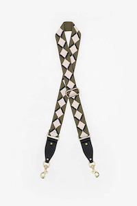 Bag Strap Harlequin Diamond Khaki