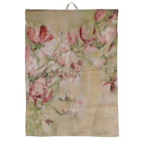 Magnolia Limone 100% Linen Tea Towel