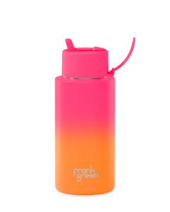 Frank Green Ceramic Reusable Bottle - Summer Sunset 34oz/1000ml