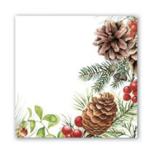 Napkins: Michel Design Works White Spruce Cocktail Napkins