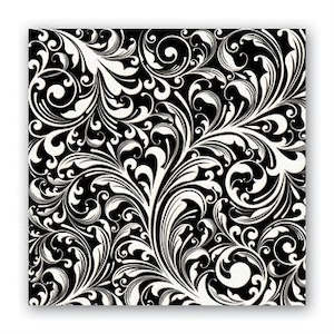 Michel Design Works Black Florentine Luncheon Napkins