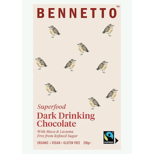 Bennetto Natural Foods co Dark Drinking Chocolate - Superfood 250G