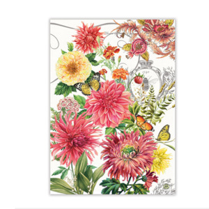 Michel Design Works Dhalias Tea Towel