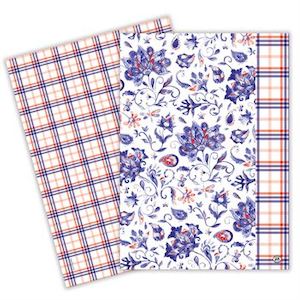 Michel Design Works Paisley & Plaid Tea Towel set of 2