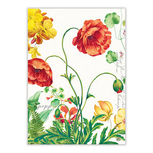 Michel Design Works Tea Towels: Michel Design Works Poppies & Posies Tea Towel