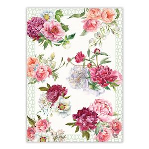 Michel Design Works Blush Peony Tea Towel