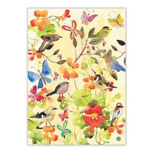 Michel Design Works Tea Towels: Michel Design Works Birds & Butterflies Tea Towel