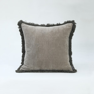 M.M Linen Sabel Cushion Stone/Olive