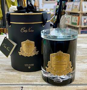 Cote Noire Candles And Diffusers: Côte Noire - CRYSTAL GLASS LID TRIPLE WICK GRAND CANDLE 2.5KG - PROSECCO