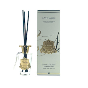 Cote Noire Candles And Diffusers: Côte Noire - 150ml GOLD DIFFUSER - WINTER IN THE CHATEAU