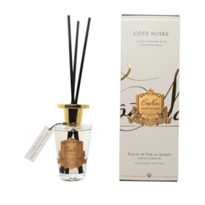 Cote Noire Candles And Diffusers: Côte Noire - 150ml GOLD DIFFUSER - JASMINE FLOWER TEA