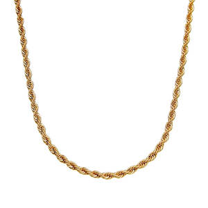 Gold Fashion Rope Chain Necklace