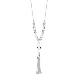 Silver Tassel Necklace