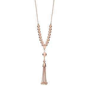 Rose Gold Tassel Necklace