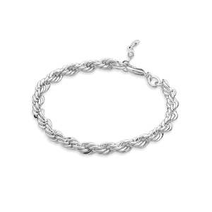 Silver Fashion Rope Chain Bracelet