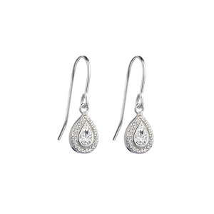 Teardrop Cubic Zirconia Earrings