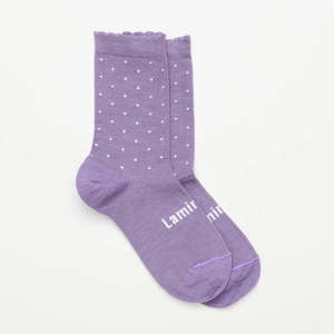 Lamington Socks: Merino Wool Crew Socks | Woman | Berry