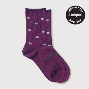 Merino Wool Crew Socks  Roll Top | Woman | Glad