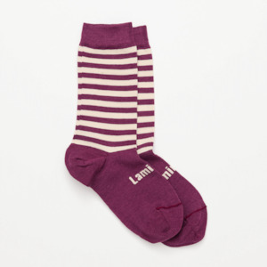 Merino Wool Crew Socks | Woman | Plum