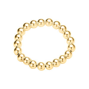 Gold Elasticated Ball Bracelet