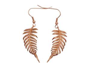 Whats New: Rose Gold Dainty Fern Earrings