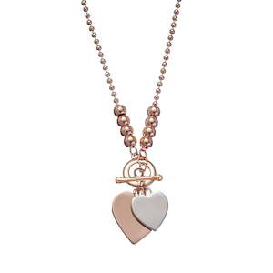 Gold Heart Fob Pendant