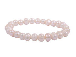 White Freshwater Pearl Bracelet