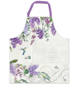 Michel Design Works French Lilacs Apron with Pockets PRE-ORDER AVAIL END FEB