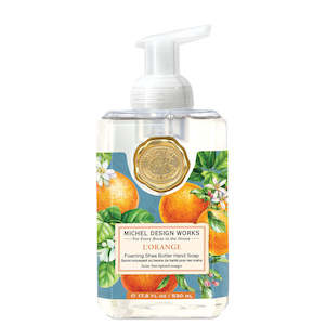 Whats New: Michel Design Works L'Orange Foaming Shea Butter Hand - PRE ORDER AVAIL END OF FEB