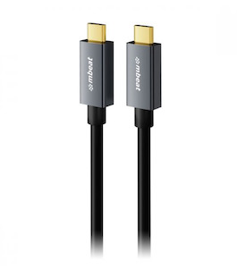 stock: 10: mbeat Tough Link 1m USB 4.0 USB-C Cable - Space Grey