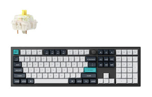 Keychron Q6M-M4 Max, 100% Layout, Gateron Jupiter Banana Switch, RGB, Carbon Bla…