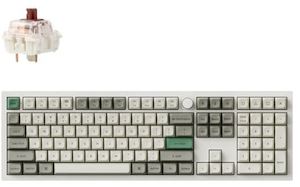 Keychron Q6M-P3 Max, 100% Layout, Gateron Jupiter Brown Switch, RGB, Shell White…