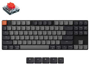 Keychron K1X-H1, K1 Version 6, 80% layout, Low Profile Red Switch,  Black, Hot S…