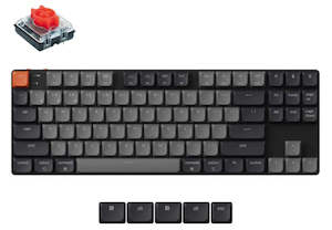 Keychron KEYC-K1X-A1, K1 Version 6, 80% layout, Low Profile Red Switch,  Black, …