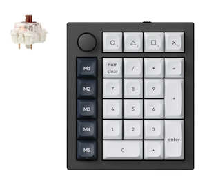 Keychron Q0M-M3 Max Number Pad 27 Key, Black, Brown Switch,  RGB Hot-Swap Wirele…