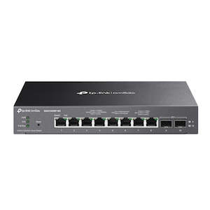 TP LINK Omada 8-Port 2.5GBASE-T and 2-Port 10GE SFP+ Smart Switch with 8-Port PoE+