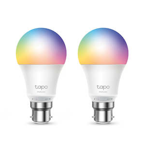 Led Lighting: TP-LINK Tapo L530B(2-Pack) Smart Wi-Fi Light Bulb, Multicolor, Bayonet, 2 pack