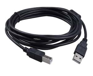 8ware: USB 2.0 Cable Type A to Micro-USB B M/M Black printer to USB  - 5m