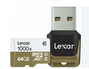 Sale Promotions: Lexar Professional 1000x microSDHC/SDXC UHS-II 64GCB