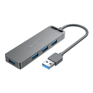 Vention 4-Port USB 3.0 Hub With Power Delivery 0.15M Black