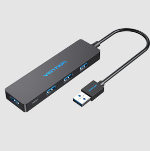 Vention 4 Ports USB3.0 HUB 0.15M Black